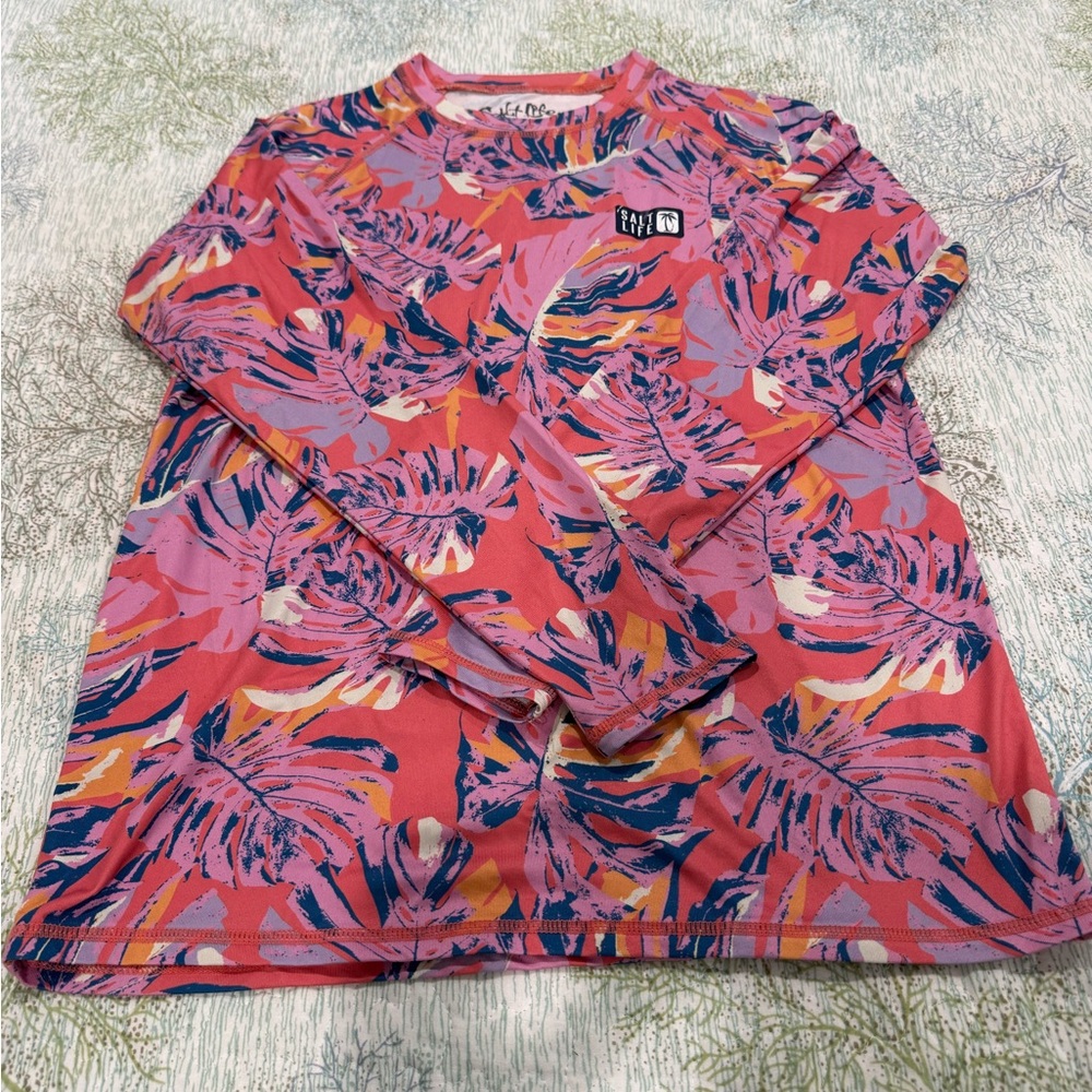 Salt Life Palm Print Rash Guard Guard
